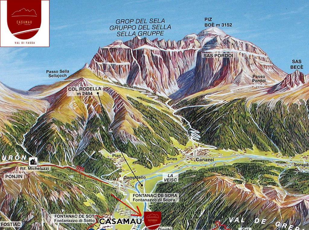 Апартаменты Casamau Trilo Кампителло-ди-Фасса Экстерьер фото